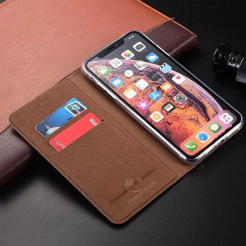 Luxury Galaxy A34 Genuine Leather Flip Case
