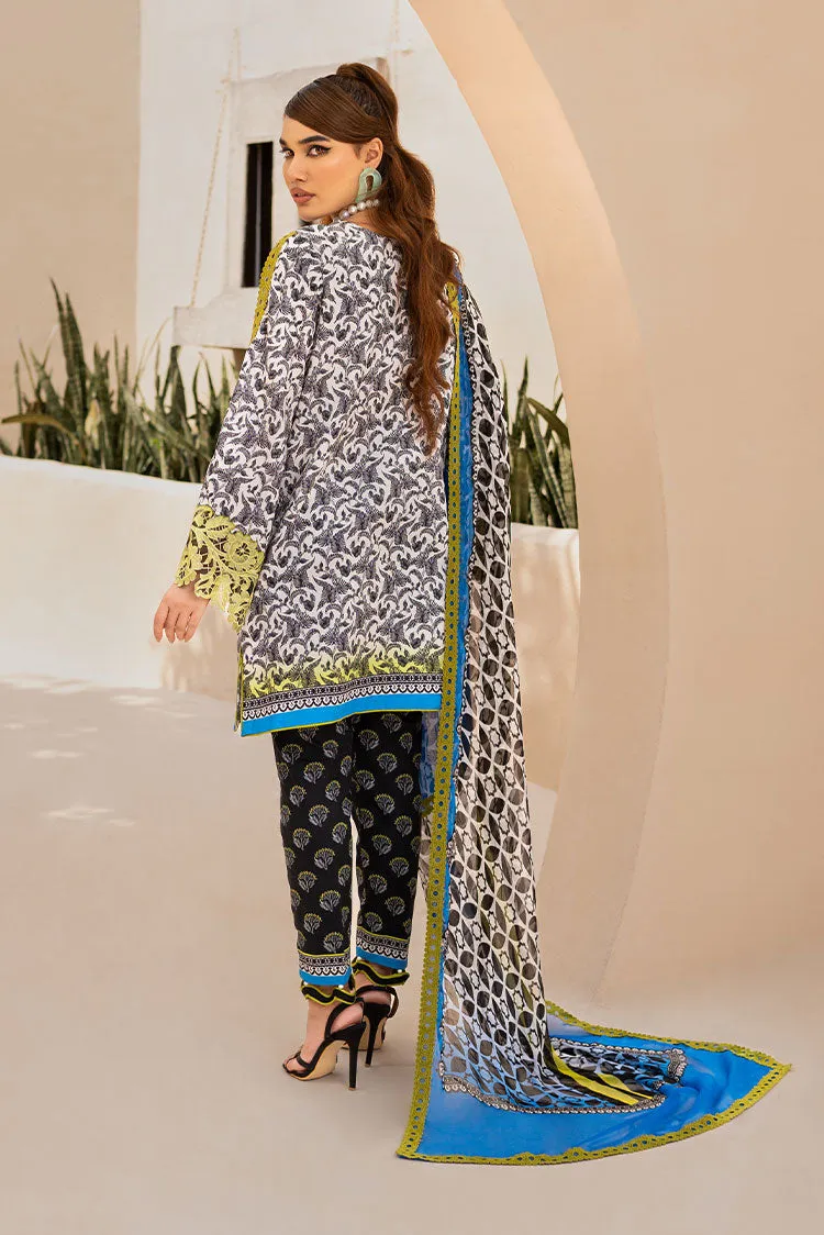 Maria Osama Khan - Raya Unstitched Collection Vol 1 - Azure