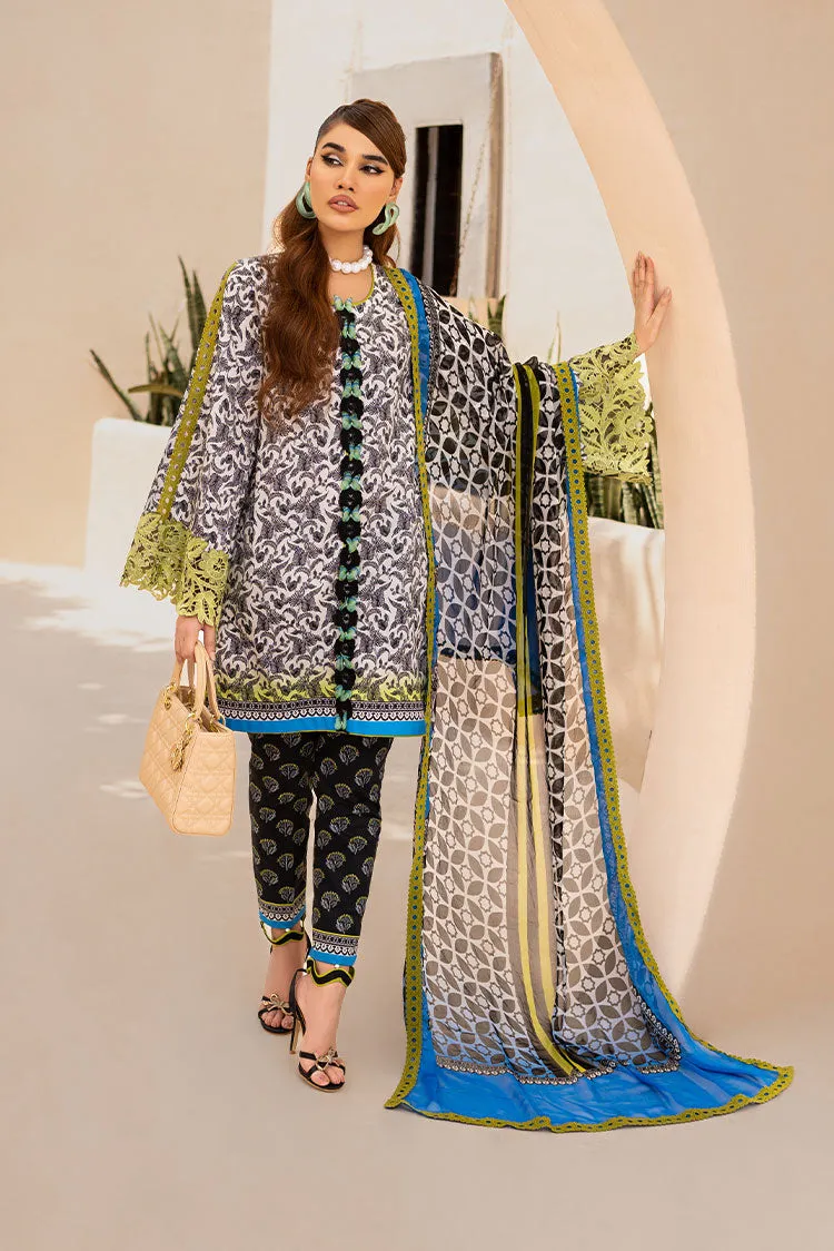 Maria Osama Khan - Raya Unstitched Collection Vol 1 - Azure
