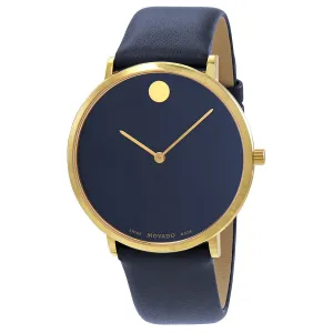 Movado Ultra Slim Museum Quartz Blue Dial Men's Watch 0607259