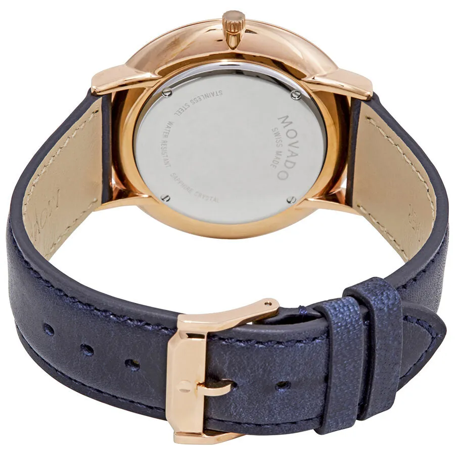 Movado Ultra Slim White Dial Men's Watch 0607181