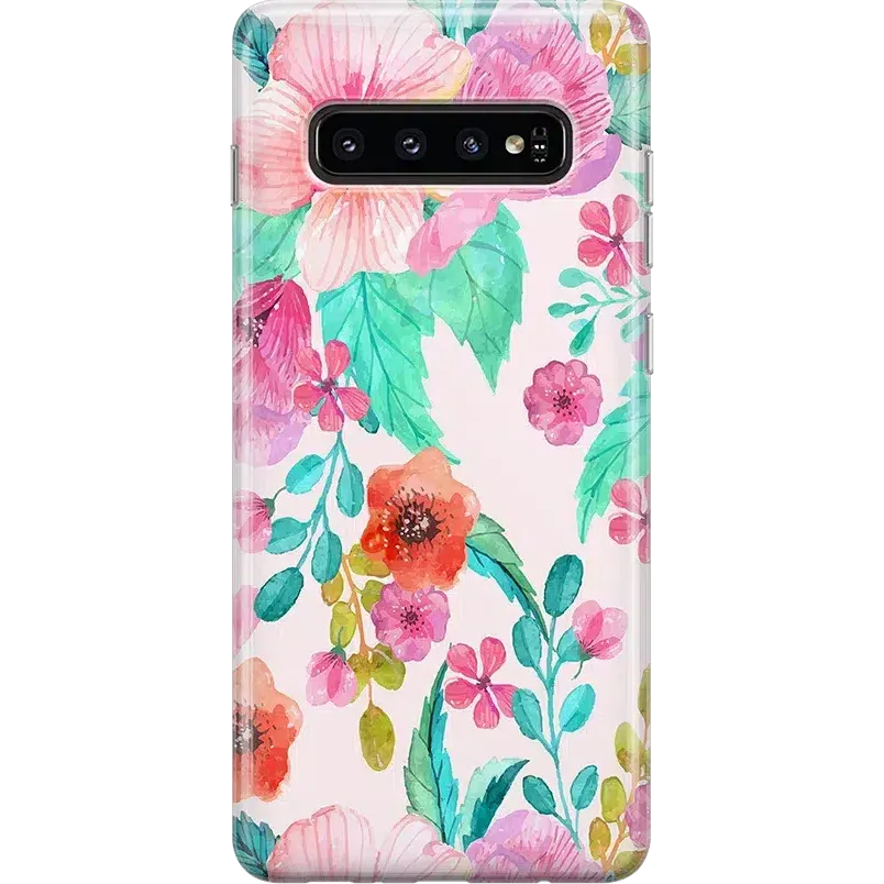 Out And About | Light Pink Floral Samsung Case