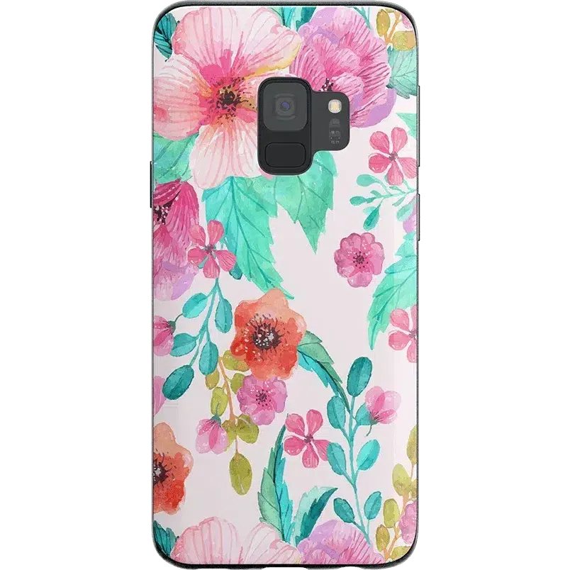Out And About | Light Pink Floral Samsung Case