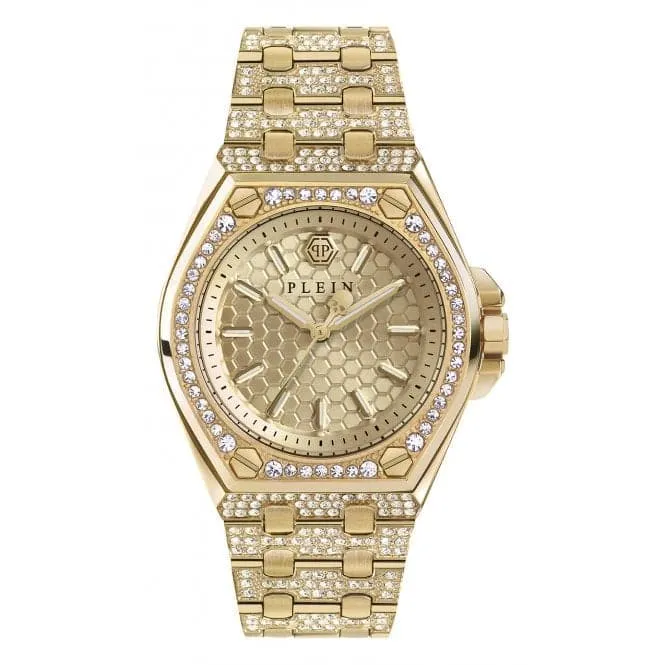 Plein Extreme Lady Steel Gold Ladies Watch PWJAA0822