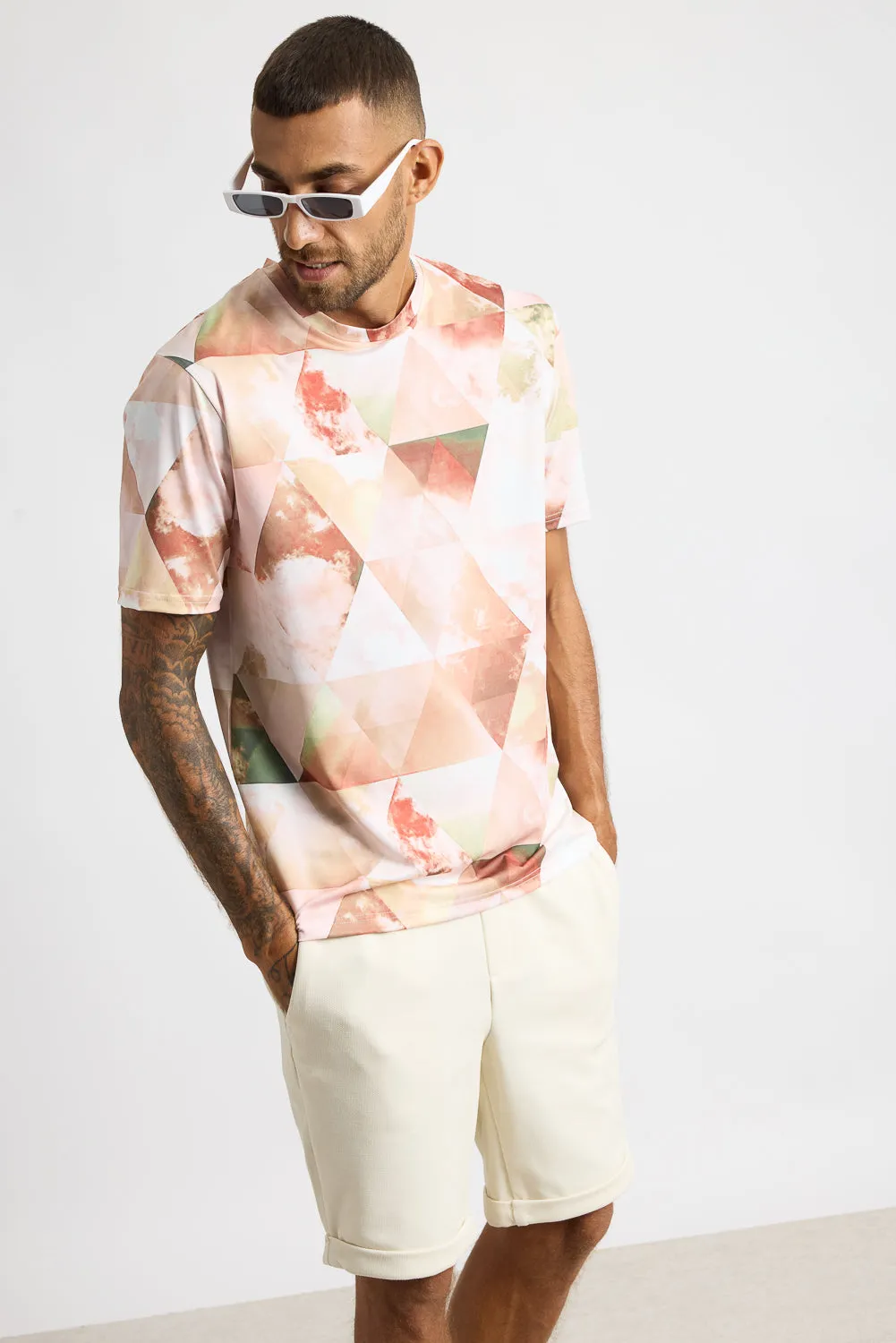 Printed Men's T-Shirt - Cubism