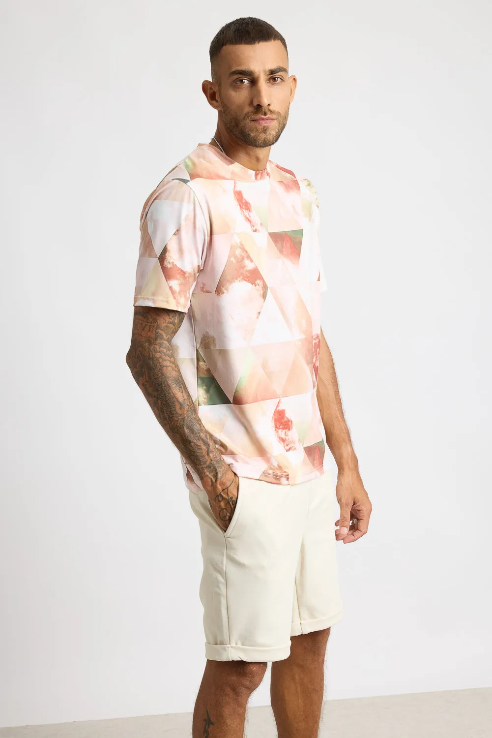 Printed Men's T-Shirt - Cubism