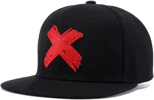 Quanhaigou Unisex Snapback Hats, Adjustable Embroidered Dad Hat Flat Bill Baseball Cap for Men Women