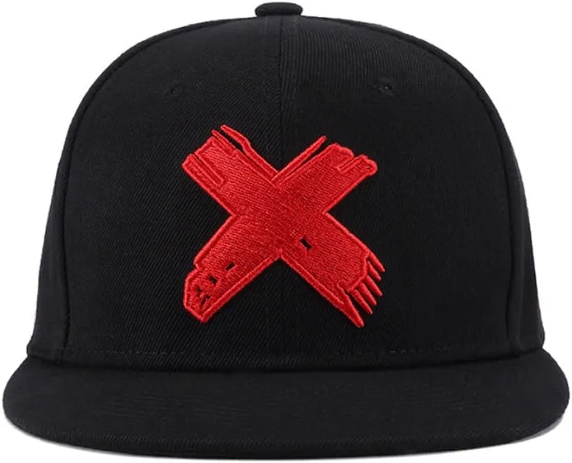 Quanhaigou Unisex Snapback Hats, Adjustable Embroidered Dad Hat Flat Bill Baseball Cap for Men Women