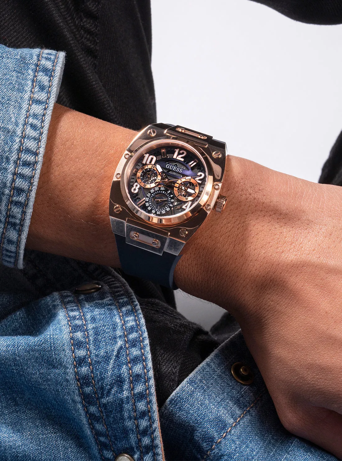 Rose Gold Navy Prodigy Watch