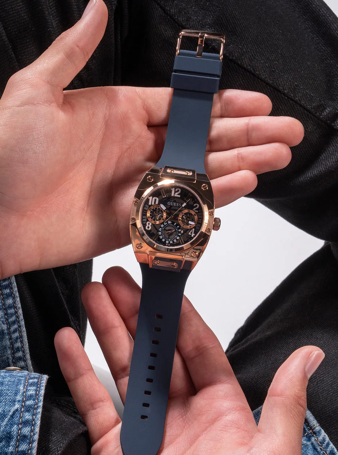 Rose Gold Navy Prodigy Watch