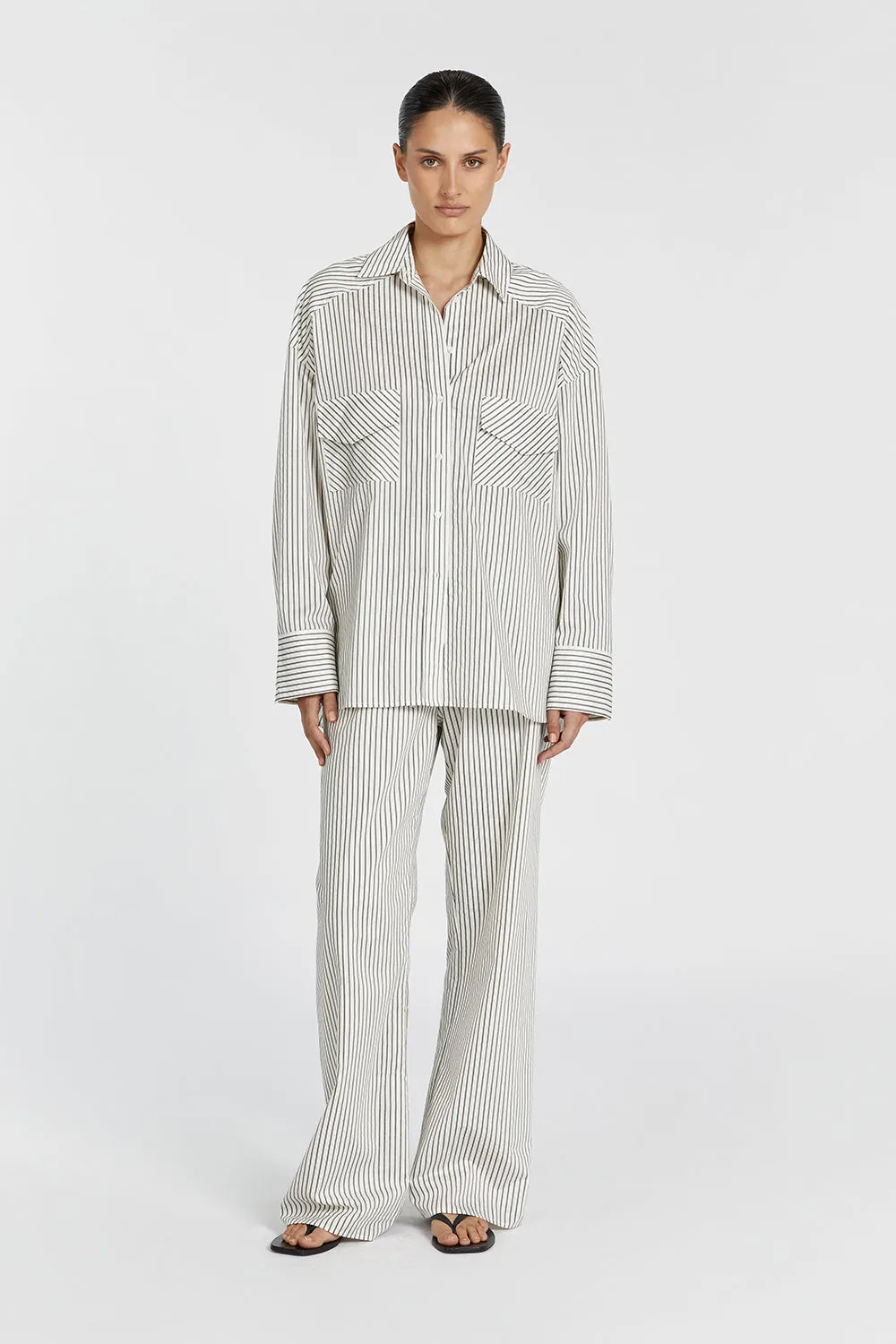 STOCKHOLM STRIPE SILK BLEND SHIRT