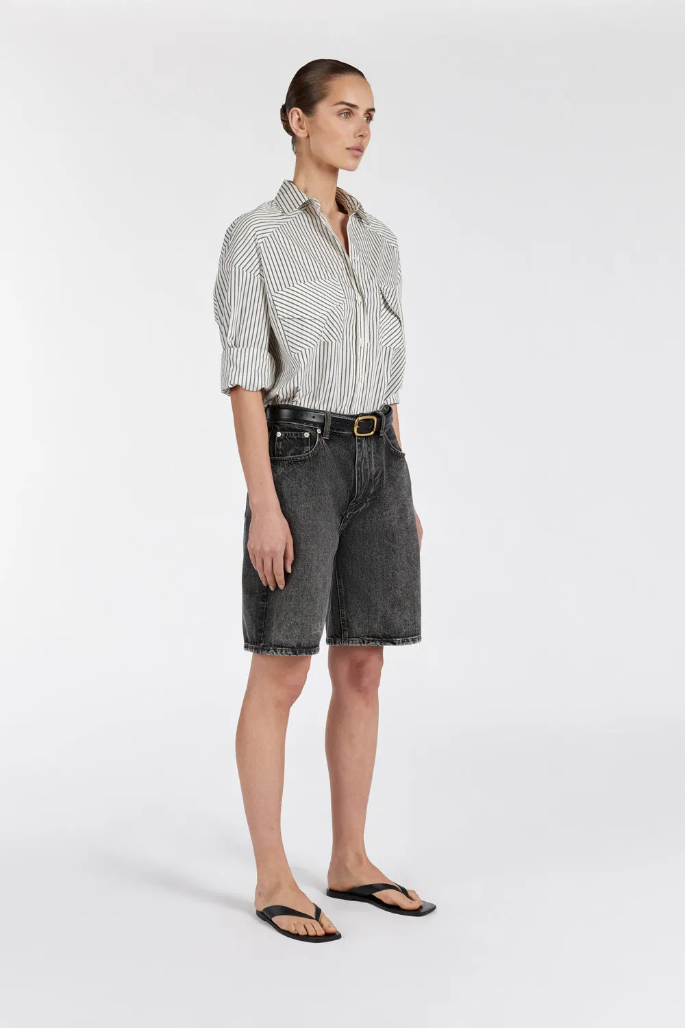 STOCKHOLM STRIPE SILK BLEND SHIRT