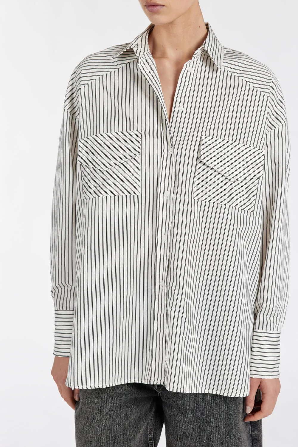 STOCKHOLM STRIPE SILK BLEND SHIRT