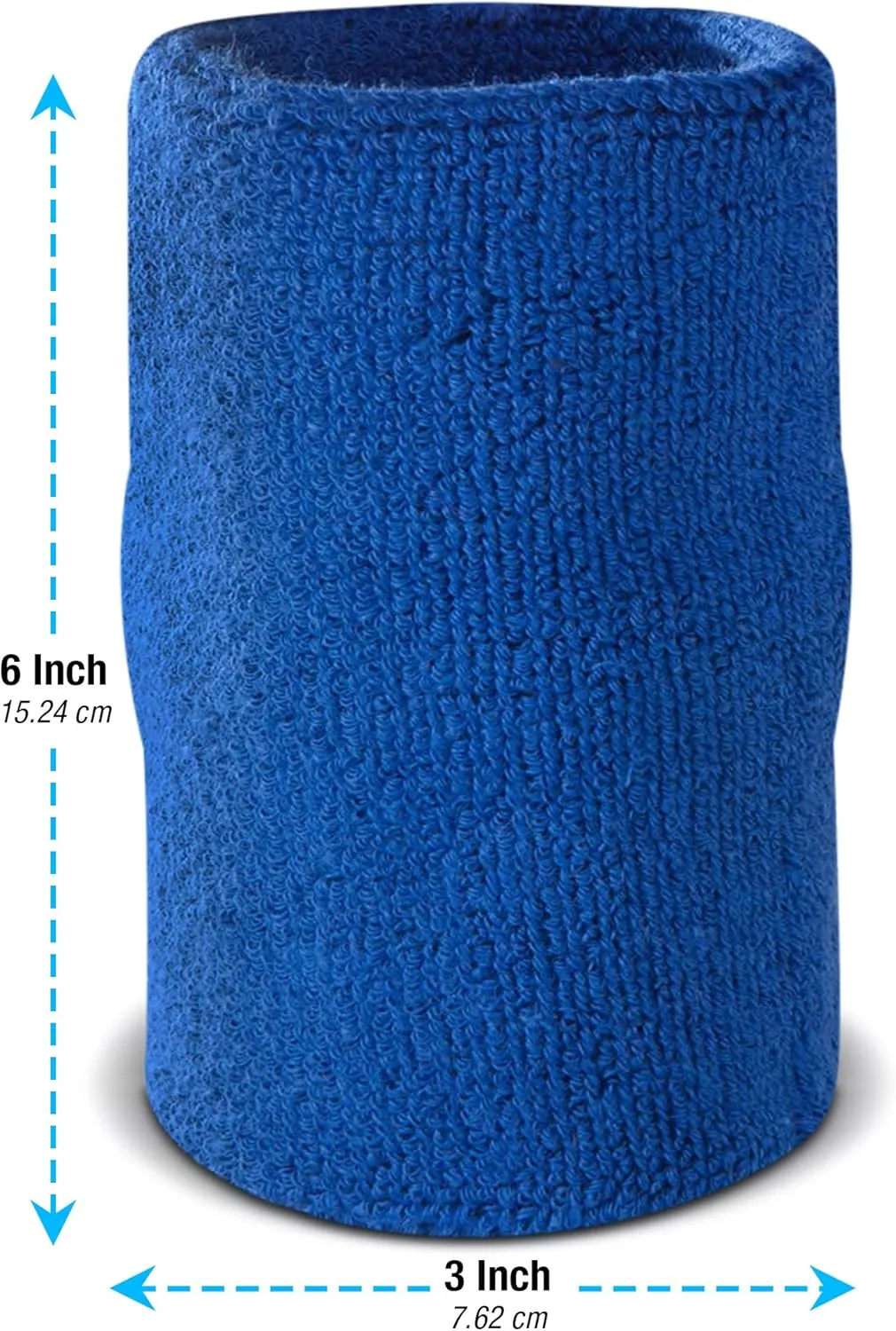 Suddora 6" Doublewide Wrist Bands/Armbands (Pair) - Thick Sweatbands for Basketball, Tennis, Baseball, Gym