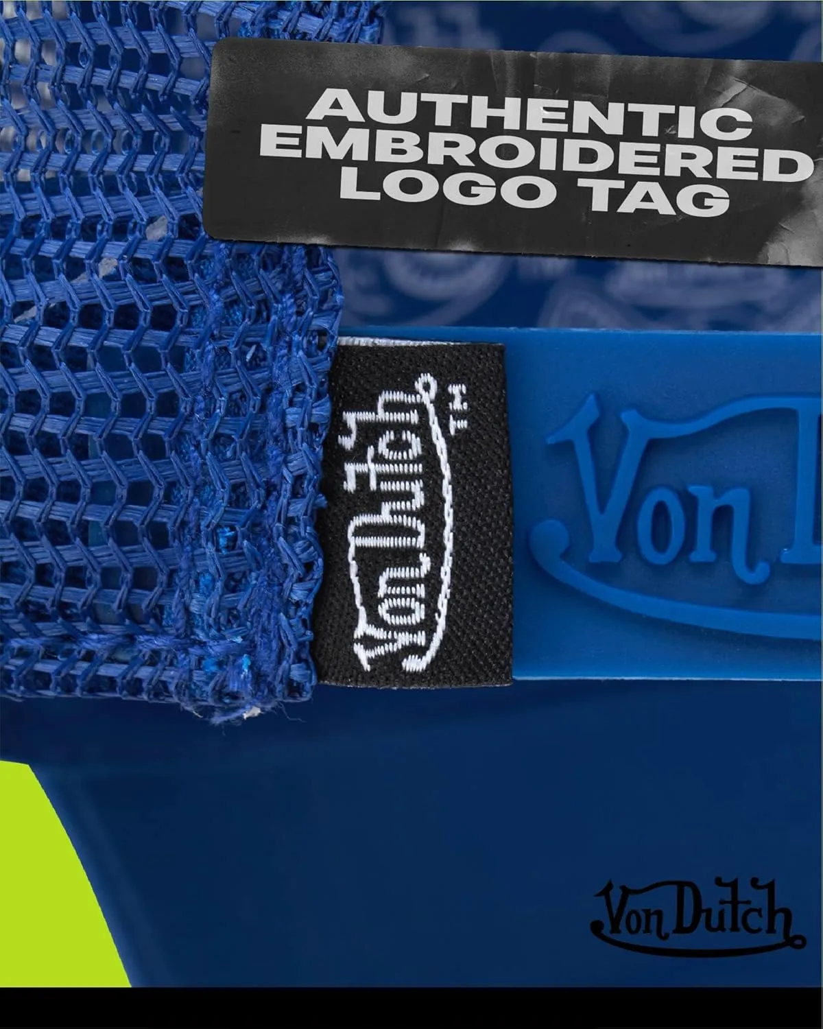 Von Dutch Unisex Trucker Hat - Curved Bill Mesh Back Retro Classic Adjustable Snapback Baseball Cap for Men and Women
